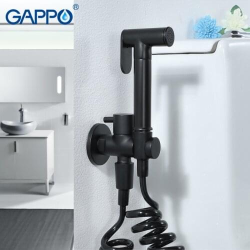 GAPPO bathroom shower bidet toilet BRASS sprayer Bidets black muslim shower bidet faucet wall mount washer mixer taps