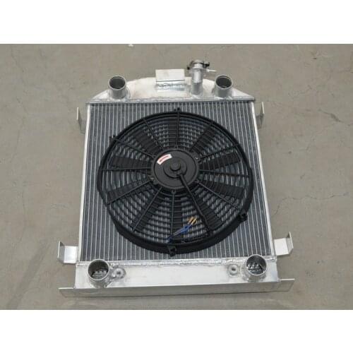 High Quality Aluminum Radiator & Fan For FORD Model A W/FLATHEAD ENGINE New 1928-1929 1928 1929