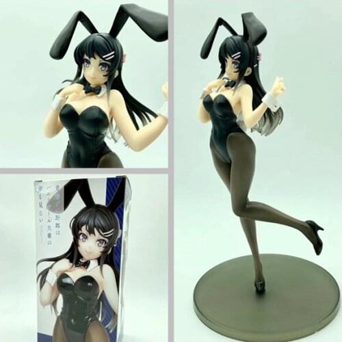 Adolescence fool doesn't dream of Bunny Sister Sakurajima linen short version standing posture boxed hand-made anime figure sexy