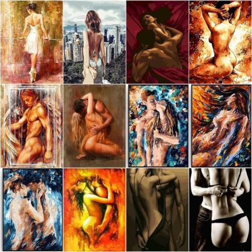 GATYZTORY Painting By Numbers DIY Dropshipping Sexy Temptation Woman Figure For Adult DIY Paint By Numbers On Canvas Home Decor