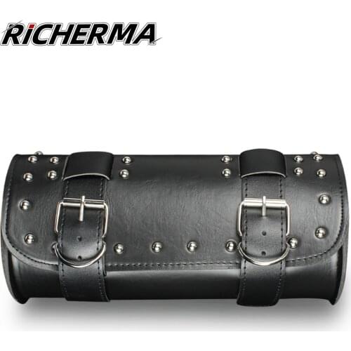 Leather Motorcycle Bag Moto Top Case Motorbike Side Tool Bag Motorcycle Saddle Bags For Shadow vt750 Street Glide For R1200gs