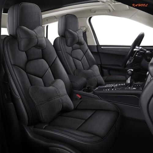 KAHOOL Custom Leather car seat covers For BMW X2 F39 X3 E83 F25 G01 G08 X4 F26 G02 X5 E70 F15 G05 E53 X6 E71 F16 G06 car seat