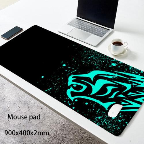 Red Leopard-Excovip Extra Long Large XL Gaming Desk Mat Smooth Surface Non-Slip Rubber Mouse Pad Mat with Designs Gamer mousepad