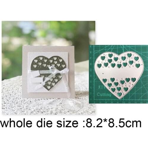 Heart Frame Metal Cutting Dies Embossing Die Cuts Decoration Scrapbooking dies Paper Craft Knife Mould Blade Punch Stencils dies