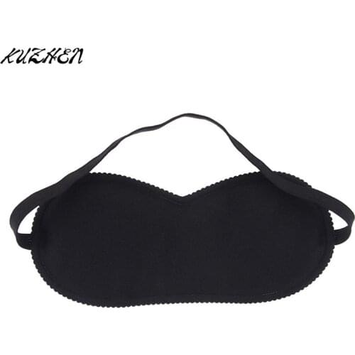 Soft Portable Eye Mask Black Fast Sleeping Eyeshade Cover Eye Masks Shade Patch Women Men Blindfold Travel Sleepmasker