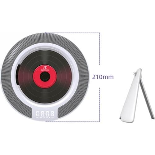 Wall Mounted CD Player with Bluetooth Remote Control Supports CD USB TF AUX