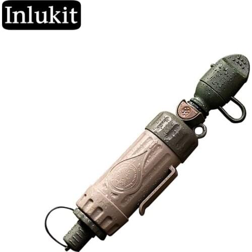 Outdoor tactical water purifier Wild survival travel portable water filter Camping equipment