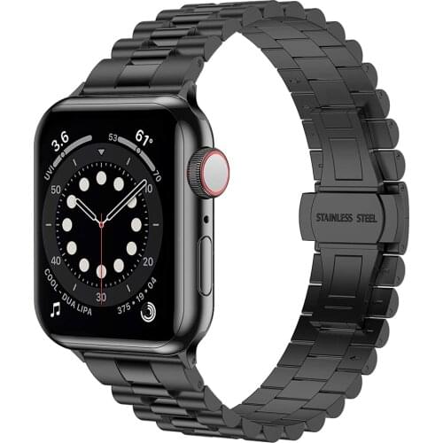 Watchbands for apple watch se series 6 5 4 40mm 44mm band for iwatch 3 42mm 38mm Bracelet Stainless Steel men women strap belt