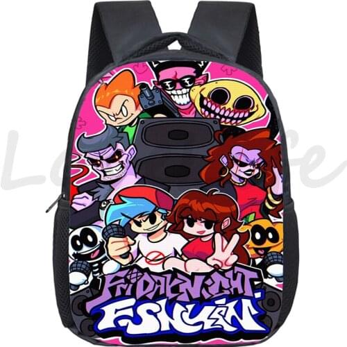 Friday Night Funkin Kindergarten Backpack Toddler Cartoon School Bags Kids Waterproof rucksack Children Daily Mochilas