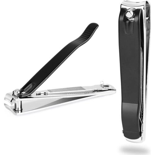 Taoye teemo Carbon Steel Steel Nail Clipper Nail Cutting Electroplated black Professional Nail Trimmer Toe Nail Clipper tools