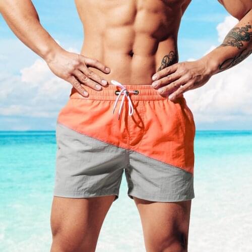 Summer Swimwear Men Quick Drying Swimming Trunks Boxer Short Loose Swim Briefs Beach Shorts Surf Board Mayo Wear Sunga Suit 2021