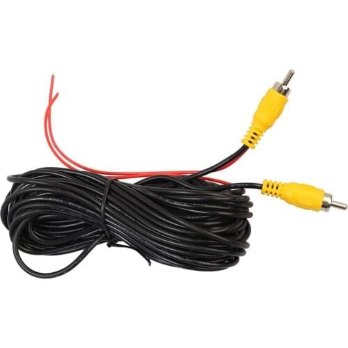 10m/12m/15m/20m RCA Video Cable Car Reverse Rear View GPS Navigator Monitor Rearview Camera Parking Camera Video Cable