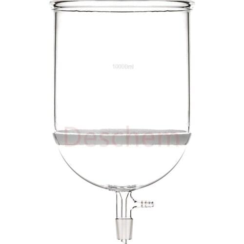 10000ml 34/35 Glass Buchner Funnel 10L w/Filtration Suction Core Coarse Filter Vacuum Adapter