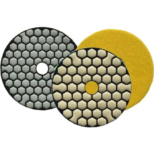 6 pieces set Dry polishing pad Sharp type Flexible diamond polishing pad For Granite Marble Stone Sanding Disc