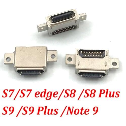200Pcs，For Samsung Galaxy S7 / S7 Edge / S8 / S8 Plus / S9 / S9 Plus USB Charging Port Connector Charge Jack Socket Plug Dock