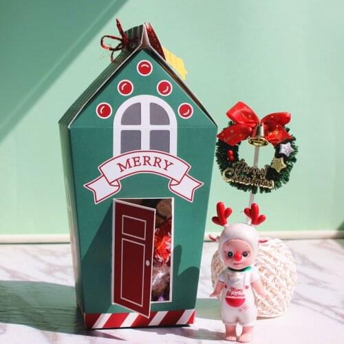 2020 Christmas Party Sweets Gift Boxes New Christmas Biscuit Box Christmas Candy House Box Candy Box Holiday Gift Box