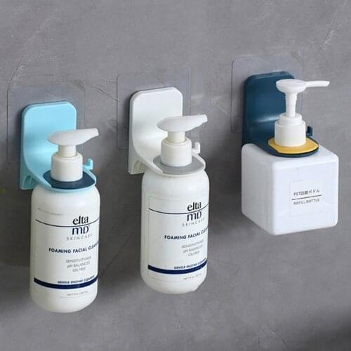 2021 NEW Bathroom Organizer Wall Mounted Shampoo Bottle Shelf Shower Gel Rack Liquid Soap Holder Self Adhesive Shelves Hanger
