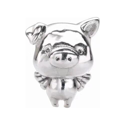 Ajax 2019 New Charm 925 Sterling Silver Jewelry Little Pigskin Pibo Silver Beads Fit Original Pan Women Bracelet Accessories