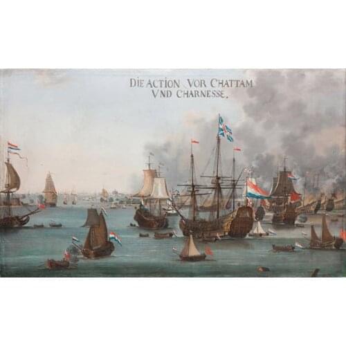 Free Shipping movie poster flag sailboat seascape canvas printings oil painting printed on canvas wall art decoration picture