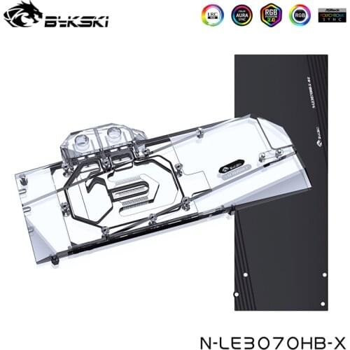 Bykski Water Cooler For Leadtek RTX 3070 HYPER BRAIN VGA Video Card Block,G1/4" ,Full Cover Graphics Cooled,N-LE3070HB-X