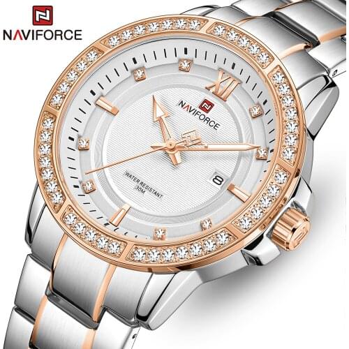 2020 New NAVIFORCE Men Watch Top Brand Luxury Fashion Business Watches Mens Stainless Steel Waterproof Wristwatch with Date