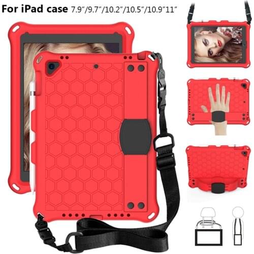 Kids Safety Protect Case For iPad Mini Air 1 2 3 4 9.7 inch 2017 2018 ipad 10.2 2020 2019 Pro 11/10. 5 Air 4 Handheld Cover