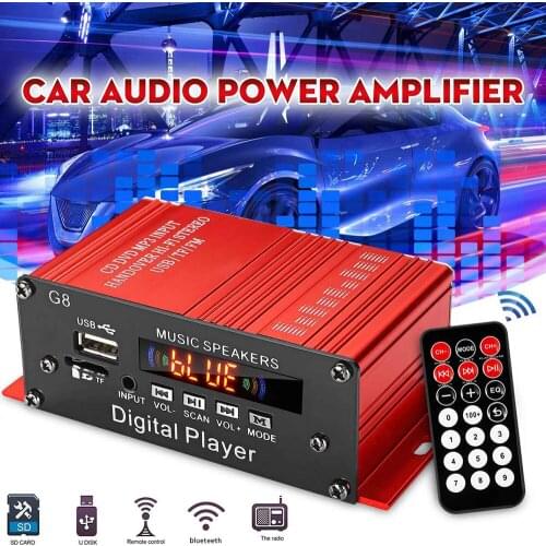 GAP-G7 Mini Amplificador Audio blueteeth Stereo Power Amplifier FM SD HIFI 2CH AMP Audio Music Player for Car Home