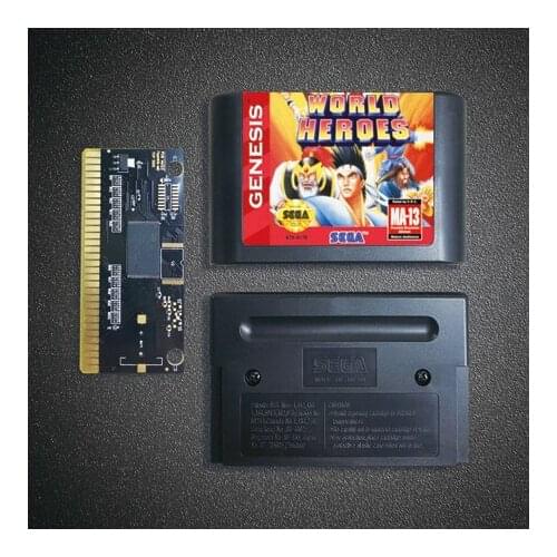 World Heroes - 16 Bit MD Game Card for Sega Megadrive Genesis Video Game Console Cartridge