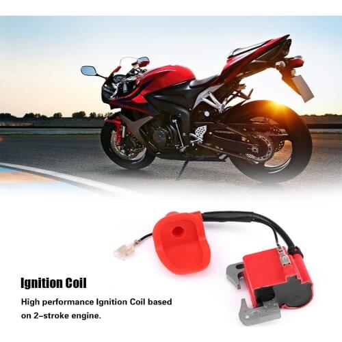 IGNITION COIL For 43cc 47cc 49cc Mini Quad Pocket Dirt Bike ATV 2-Stroke Engine Part With L7T Spark Plug