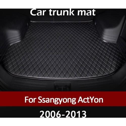 MIDOON Car trunk mat for SSANG YONG ActYon 2006 2007 2008 2009 2010 2011 2012 2013 cargo liner carpet interior accessories cover