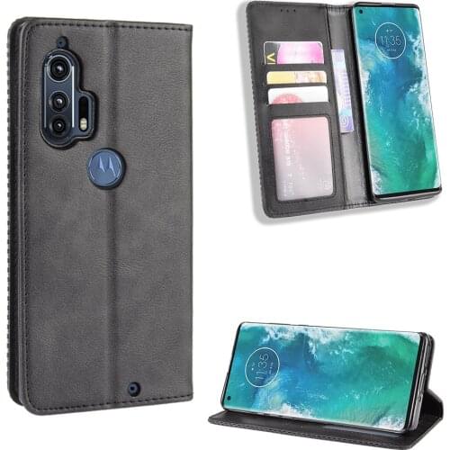 Leather Flip Cover For Motorola Moto edge Plus Case Wallet Card Stand Magnetic Book Cover For Motorola Moto edge Phone Cases
