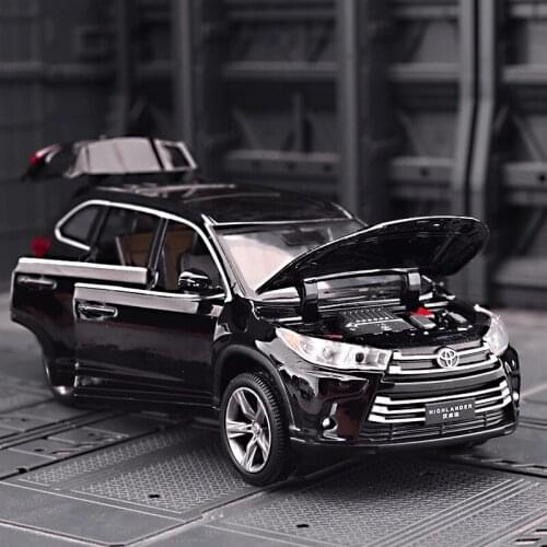 1:32 Toyota Highlander SUV Alloy Car Model Diecasts & Toy Vehicles Metal Toy Car Model Collection High Simulation Kids Toy Gift