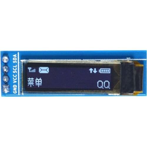 IIC 4pin 0.87 inch OLED display module 128*32 OLED module SSD1316 IIC interface I2C