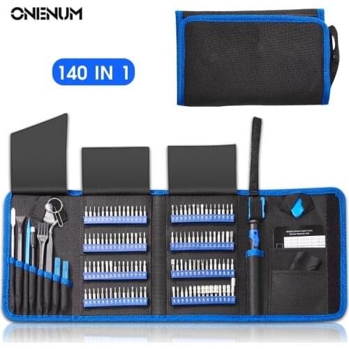 ONENUM 142Pcs Screwdriver Set Magnetic Torx Phillips Screw Driver Bits Kit CR-V Precision Screwdriver Household Repair Hand Tool
