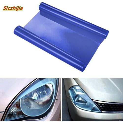 Car headlight sticker protective film 30cm* 100cm for Skoda Octavia Fabia Rapid Superb Yeti Roomster