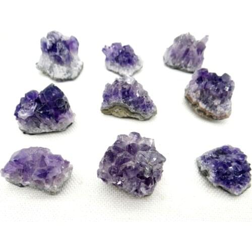 Natural Gem stone Raw Amethyst Quartz Purple Crystal Cluster Healing Stones Jewelry Specimen Decor Crafts Decoration Ornament