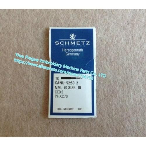 Genuine Schmetz chenille embroidery needle CANU: 52:53 2 CEX3 PHXC70 Nm: 70 Size:10 for Tajima Barudan China embroidery machines