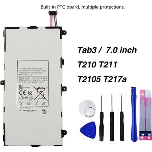 Original T4000E Tablet Battery For Samsung GALAXY Tab3 7.0 T210 T211 T2105 T217a 4000mAh