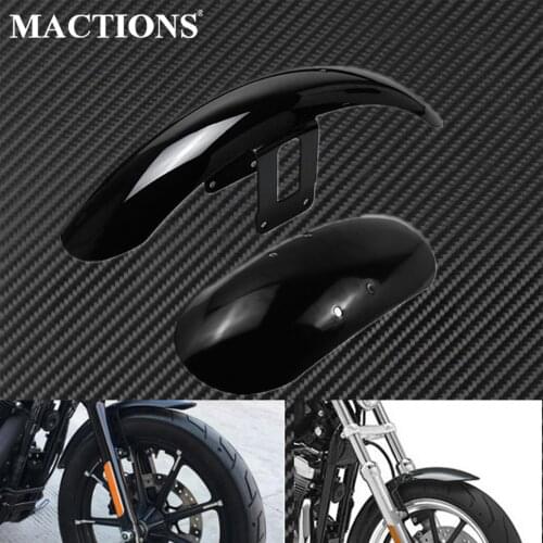 Motorcycle Front Fender Mudguard Fairing Cover Black For Harley Sportster Forty Eight 48 XL1200X XL 1200 2010-2017 XL883 04-16