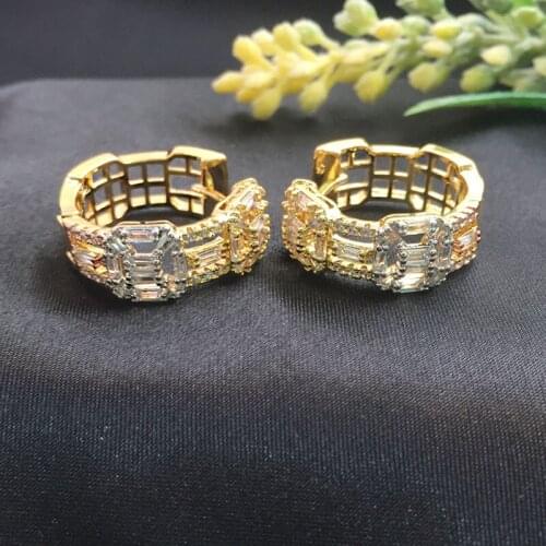 Vanifin Fashion Jewelry Shiny Distinctive Delicate Stylish Button Micro Plated Party Earrings Anniversary Daily Best Gift