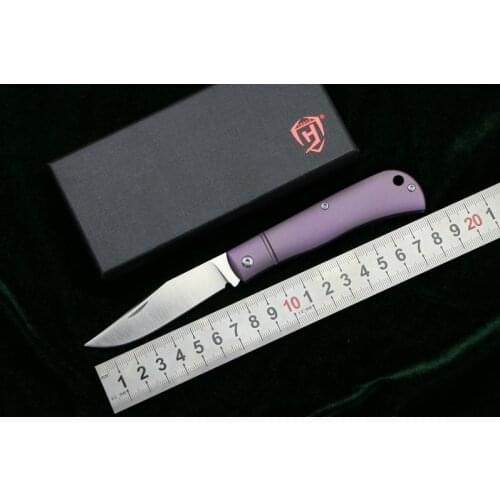 LOVOCOO HJ110 folding knife S35VN blade titanium handle camping hunting outdoor survival kitchen fruit knives practical EDC tool