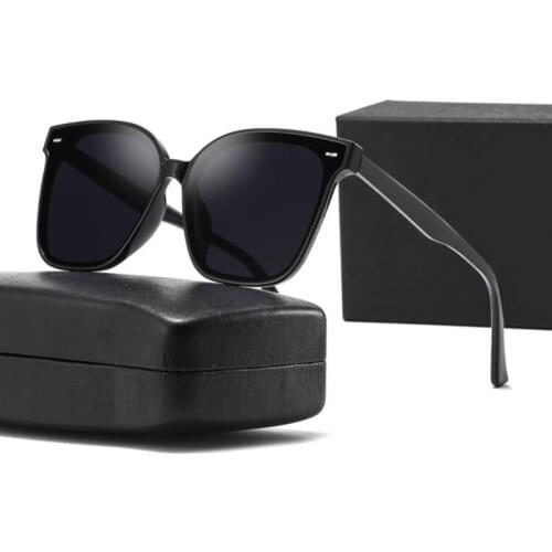 Women Fashion Polarized Sunglasses Korean Brand Designer Big Black Square Sun Glasses Men Summer Driving Anti Glare Glasses