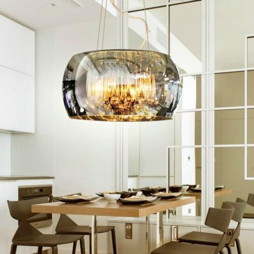 Modern Crystal Restaurant Foyer Led Chandelier Home Decoration Loft Luminaire Bar Coffee Shop Hanglamp Nordic lamp ZM1121