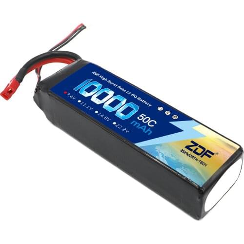 ZDF Battery lipo 2S 7.4V 10000mah 50C /2S lipo 7.4V 12000mah 50C 100C for rc Car drone FPV Quadcopter