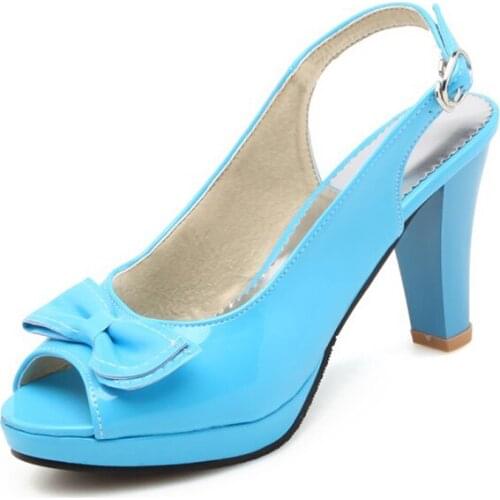 Big Size 11 12 13 14 ladies summer platform sandals women shoes woman One-word buckle with fishmouth thick heel waterproof table