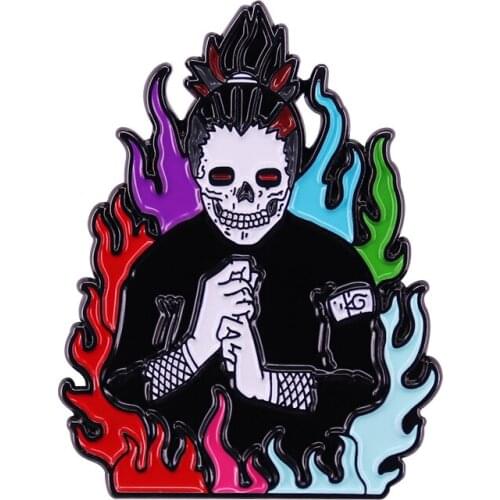 Nara Shikamaru "Will of Fire" Pin Anime Ninja Mastermind Lazyboy Badge Classic Death Battle Fans Accessory