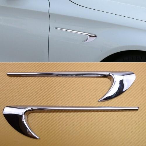 1Pair ABS Silver Side Air Vent Fender Decor Fit for Benz A B C E CLA GLA GLC GLE GLS W204 W205 W212 W213 X156 X253