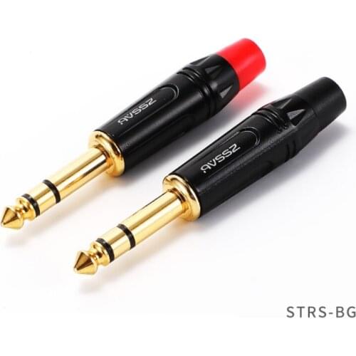 1Pcs AVSSZ sophomore/three-core single and dual-channel 6.35 male welding head microphone mixer 6.5 plug STS-BG-2