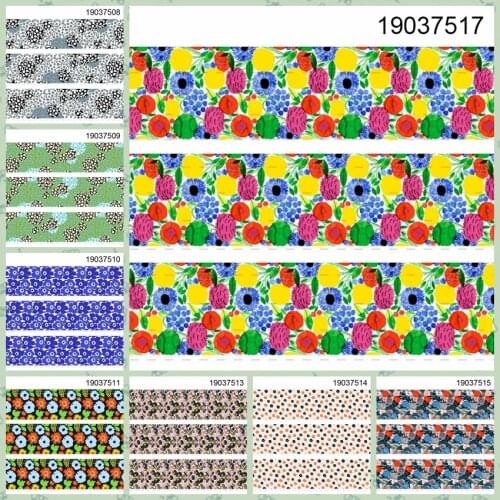 10yards -different sizes -flowers pattern cute ribbon printed Grosgrain ribbon