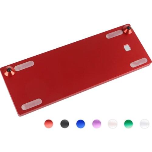 2Pcs Mechanical Keyboard Feet Anodized Aluminum Feet Metal Case With Screws Blue Black Gold Green Purple Red Silver